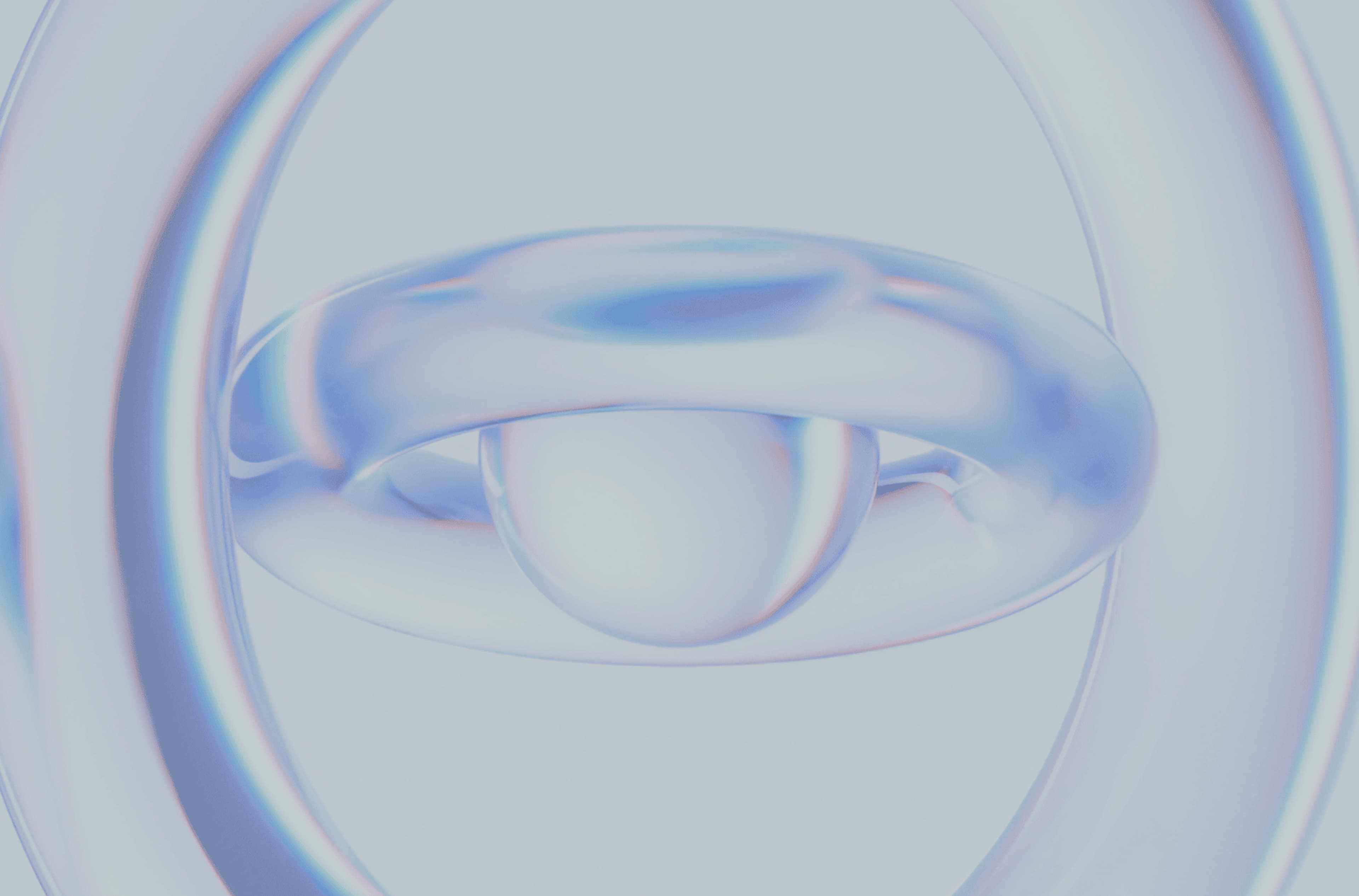 Abstract 3D glass rings